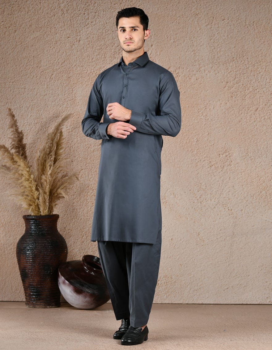 TEAL BLENDED UNSTITCHED KAMEEZ SHALWAR FABRIC