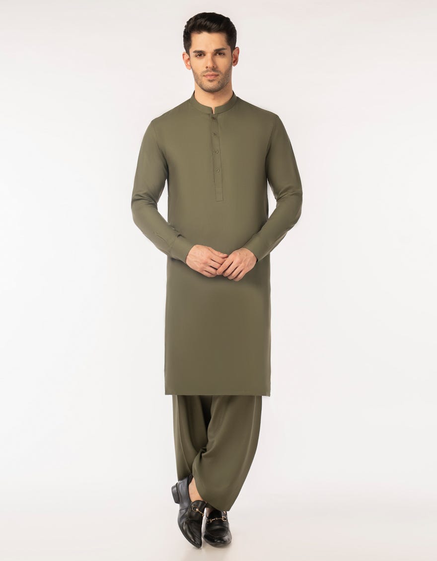 army-green-blended-unstitched-kameez-shalwar-fabric-jjms3381jj10074