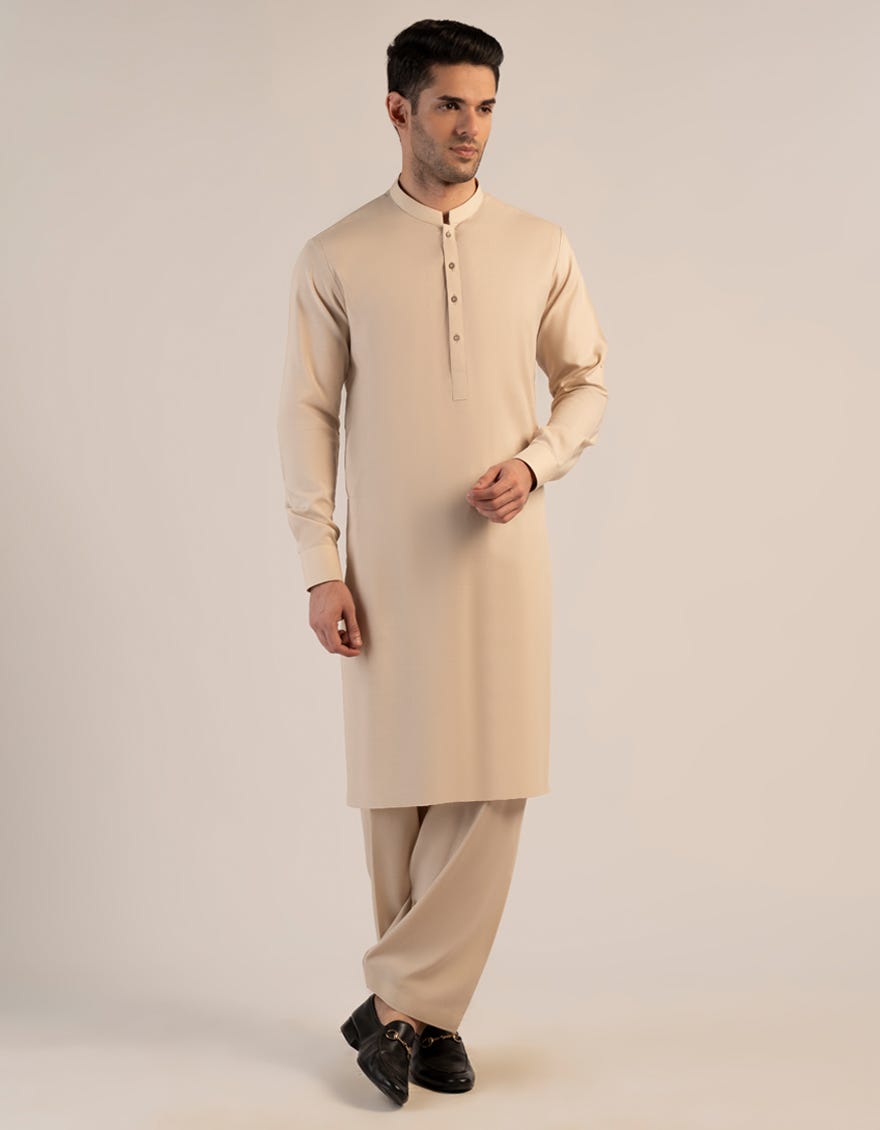 FAWN BLENDED UNSTITCHED KAMEEZ SHALWAR FABRIC