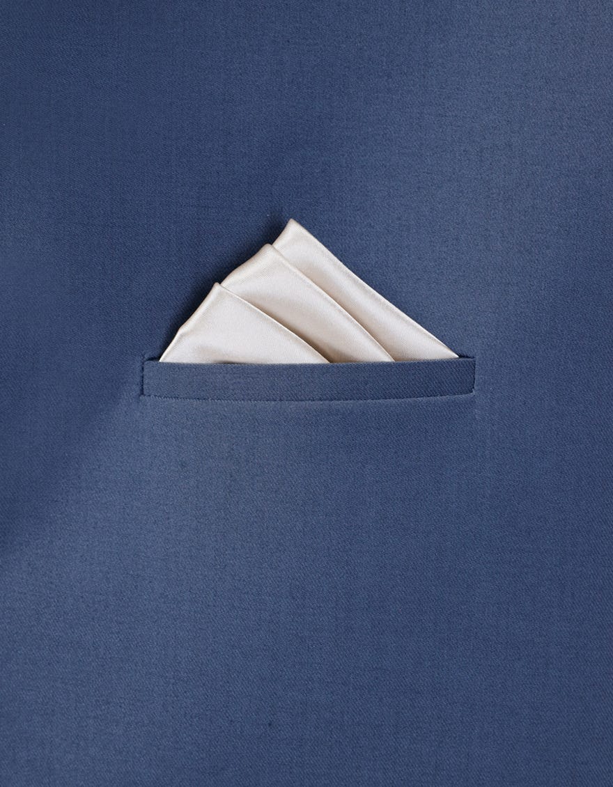 GREY POLYESTER POCKET SQUARE | JJPSQ-0006