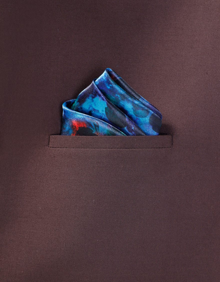 MULTICOLOR POLYESTER POCKET SQUARE | JJPSQ-0007