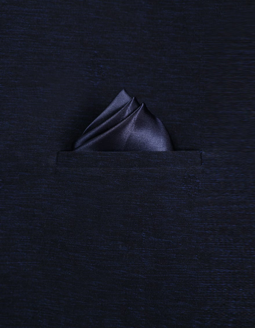Ash Grey Pocket Square | Jjpsq-0013