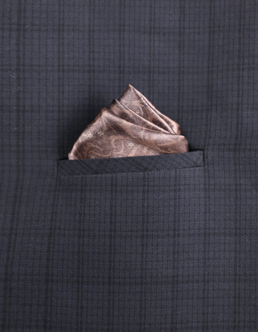 Bronze Pocket Square | Jjpsq-0014