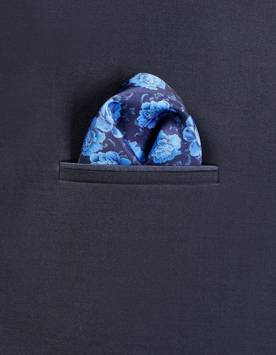 Midnight Blue Pocket Square | Jjpsq-A-0022