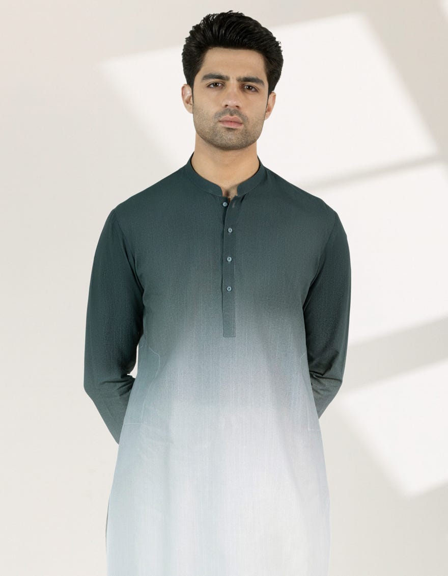 green-cotton-dip-dye-casual-short-kurta-jjshks47536