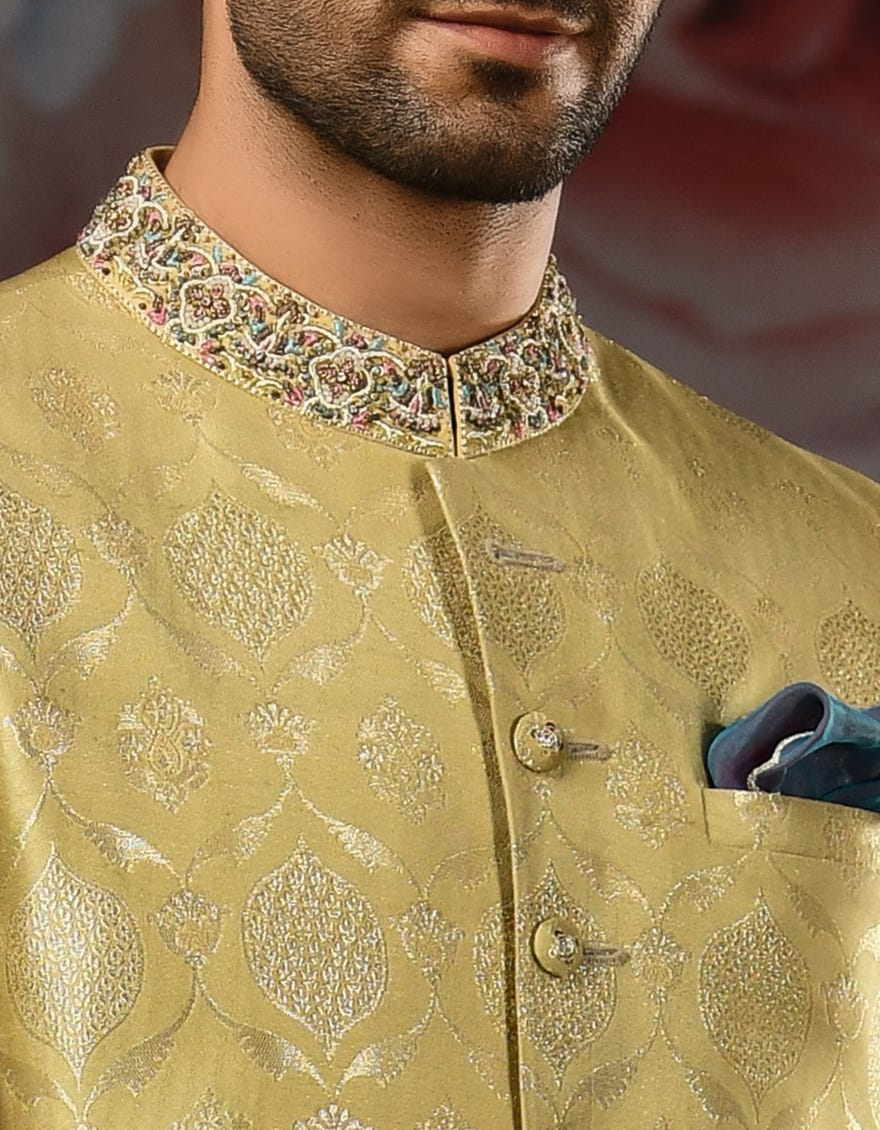 OLIVE SHERWANI | JJSW-531