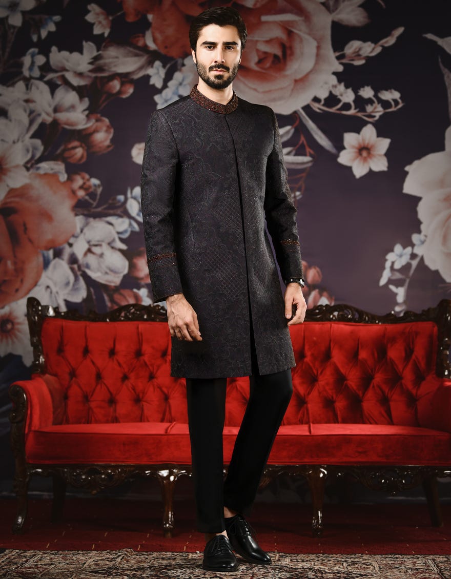 COFFEE BROWN SHERWANI | JJSW-544
