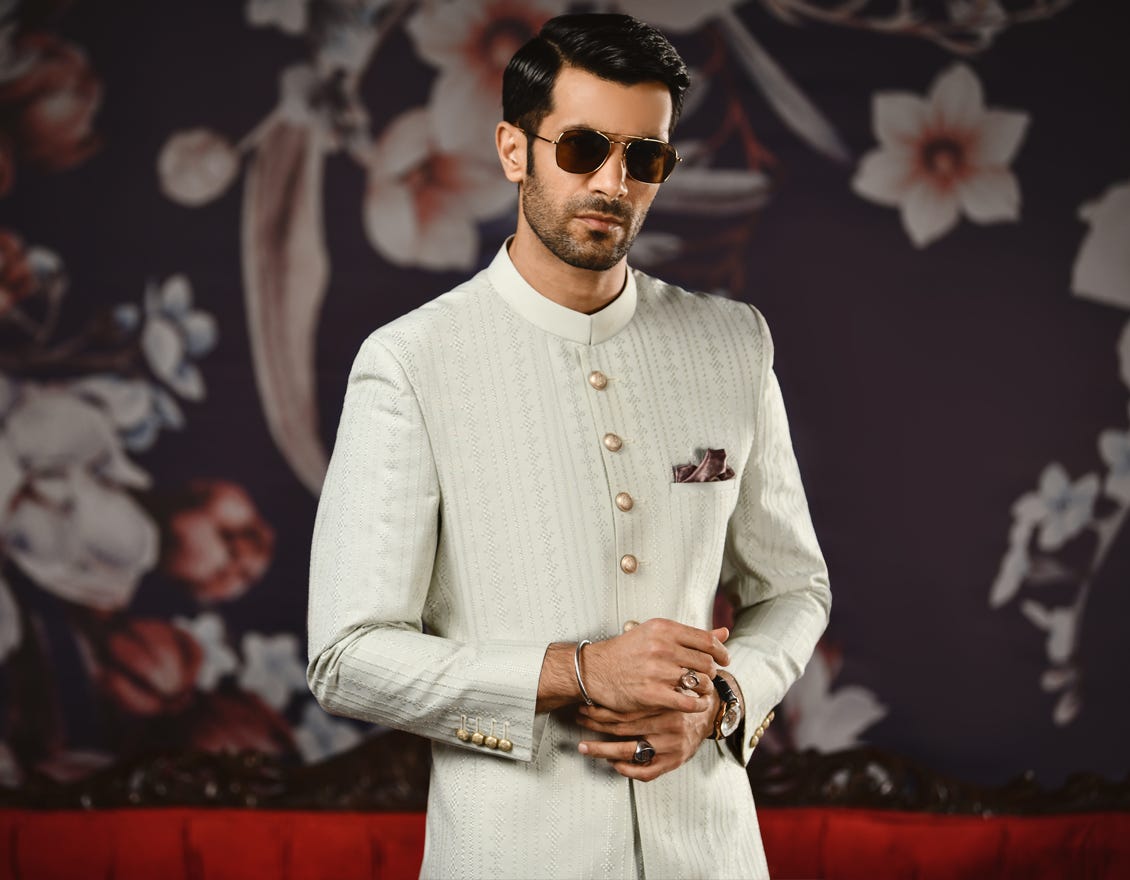 HAZELWOOD BLENDED SHERWANI | JJSWP-546