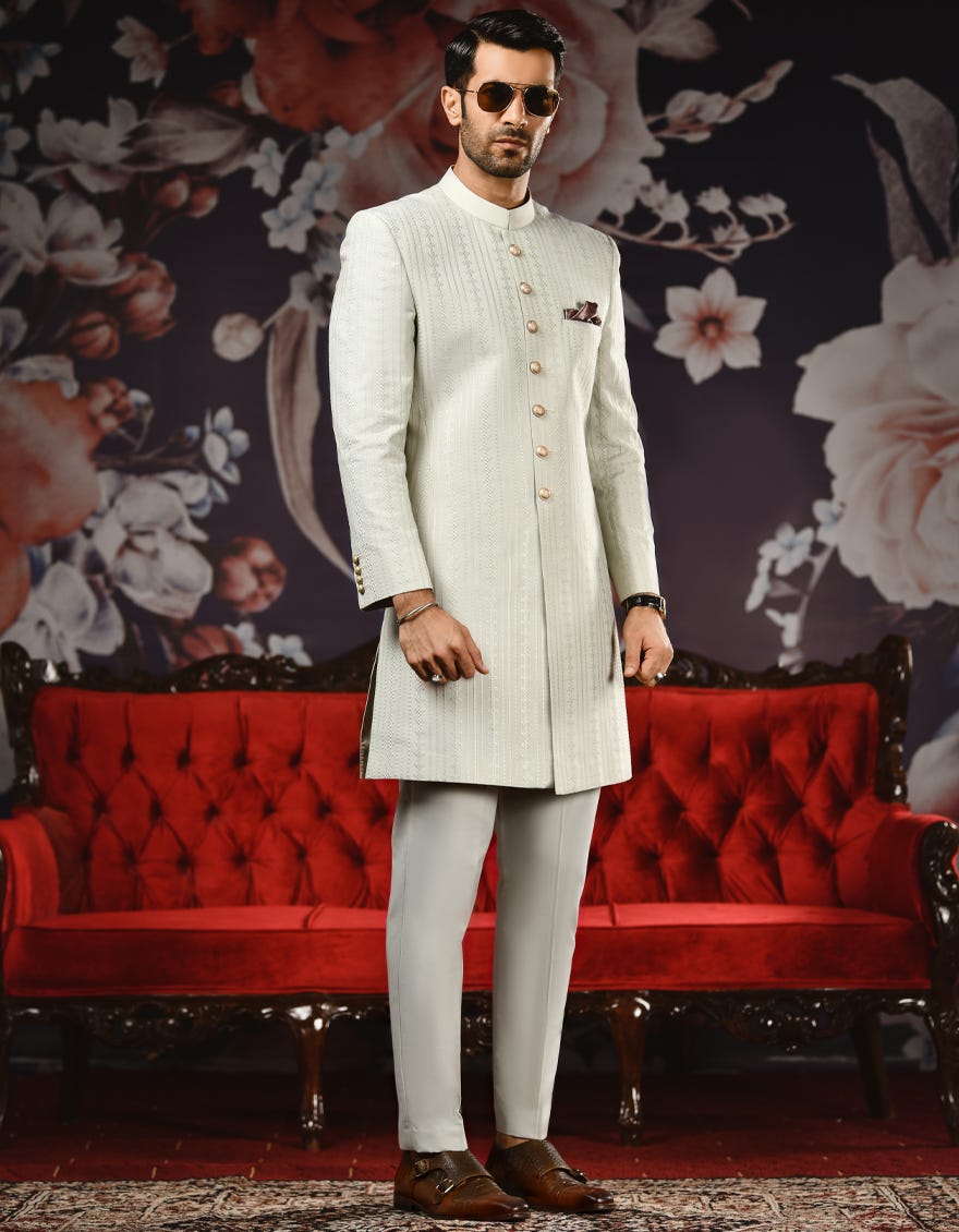 HAZELWOOD BLENDED SHERWANI | JJSWP-546