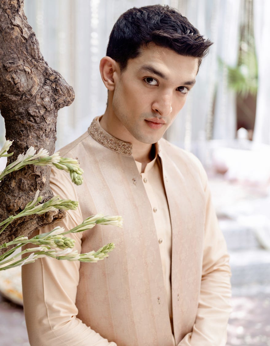 TEA PINK WAISTCOAT | JJVC-A-45294