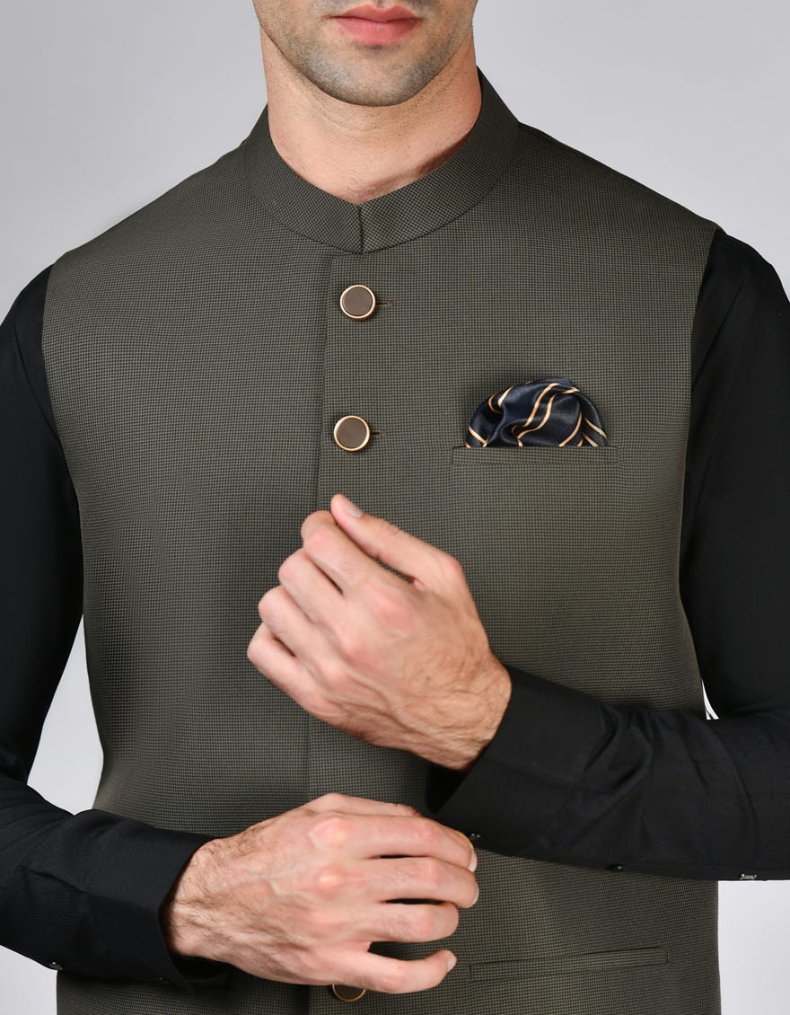 Brown Blended Waistcoat | Jjvc-A-48055