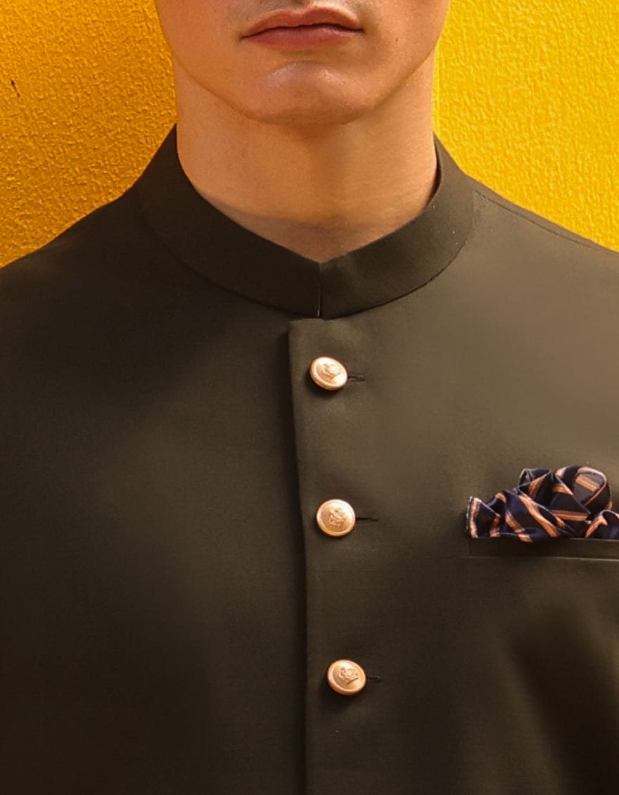 Dark Green Blended Waistcoat | Jjvc-A-48062