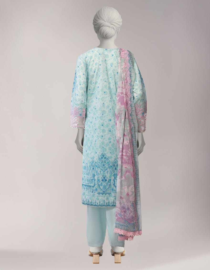 GREEN LAWN EMBROIDERED 3PC STITCHED