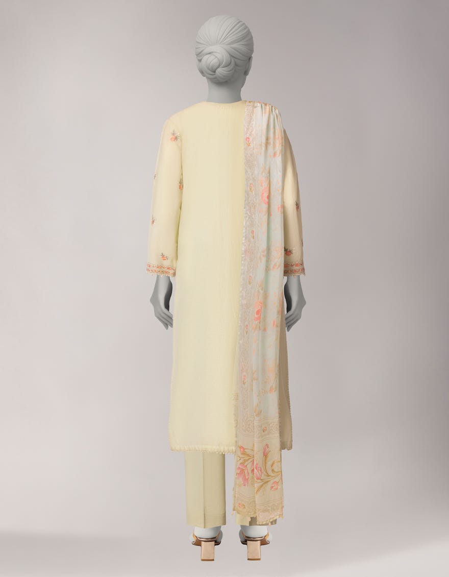 GREEN LAWN EMBROIDERED 3PC STITCHED