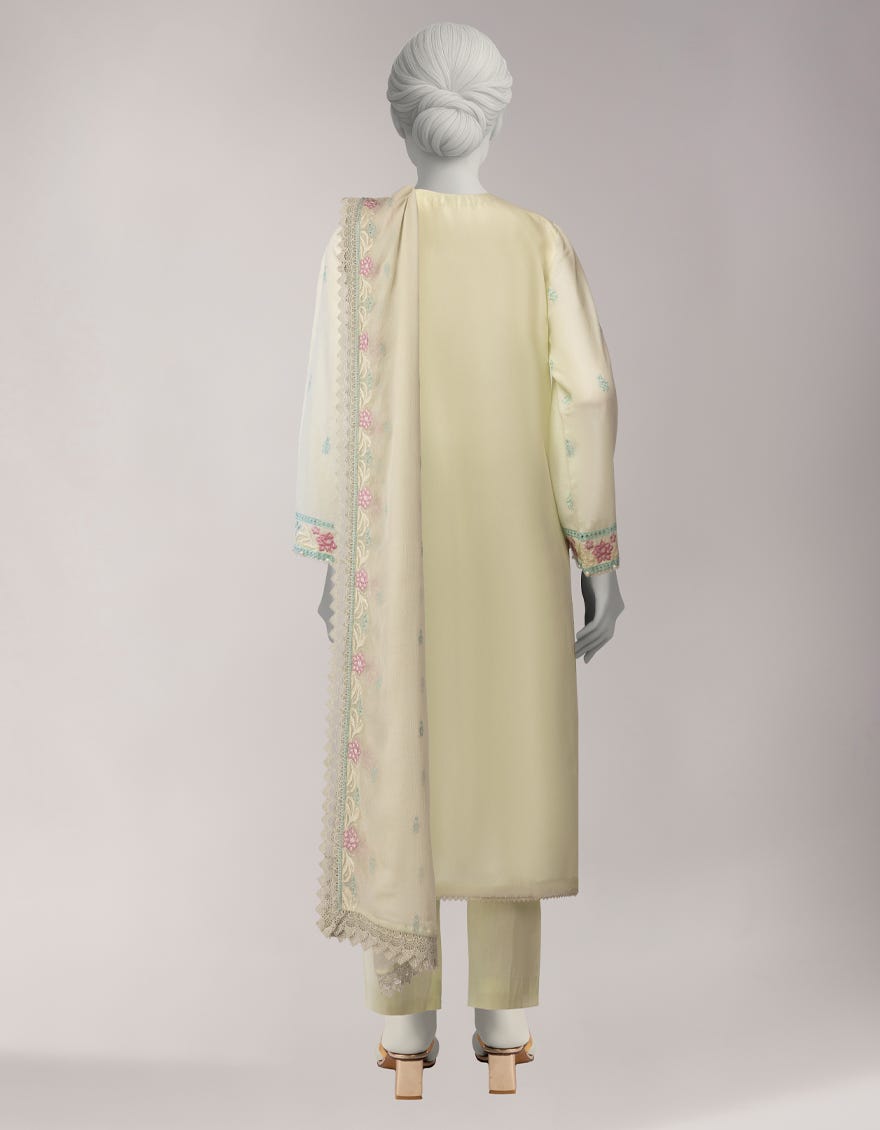 GREEN LAWN EMBROIDERED 3PC STITCHED