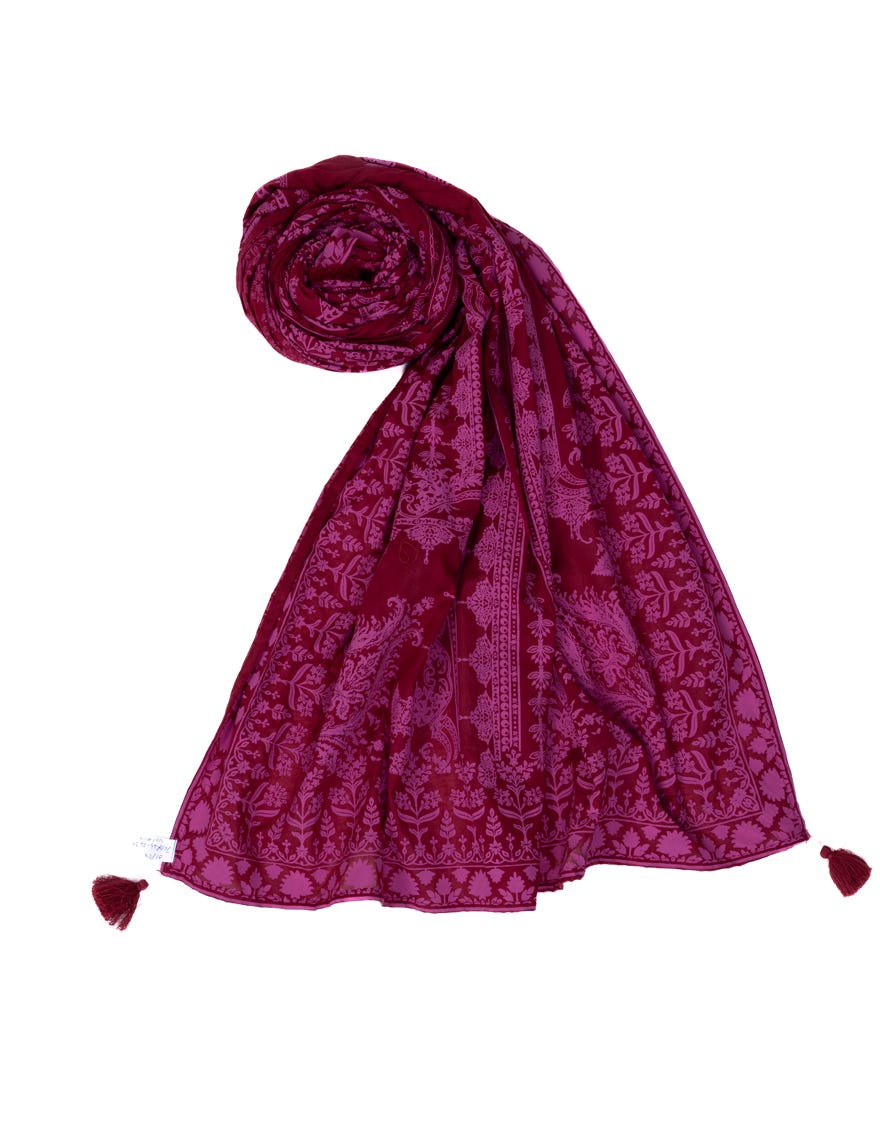 Red Lawn Dupatta | Jldp-S-24-2630