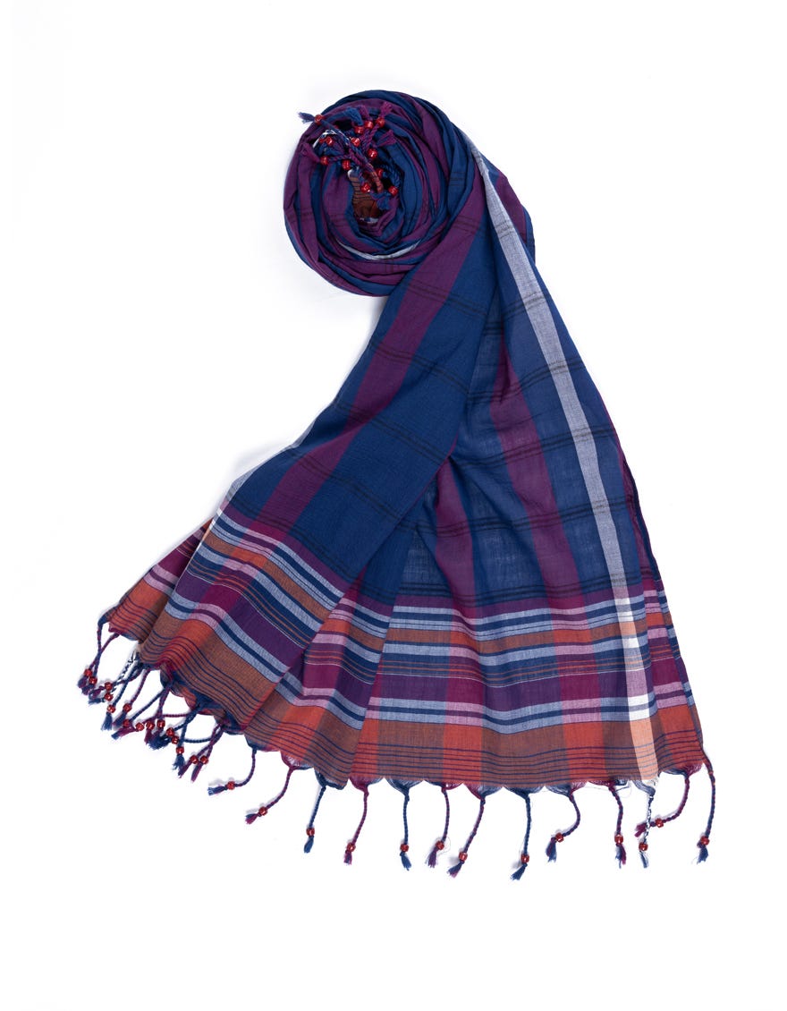 Blue Jacquard Dupatta | Jldp-S-24-2651