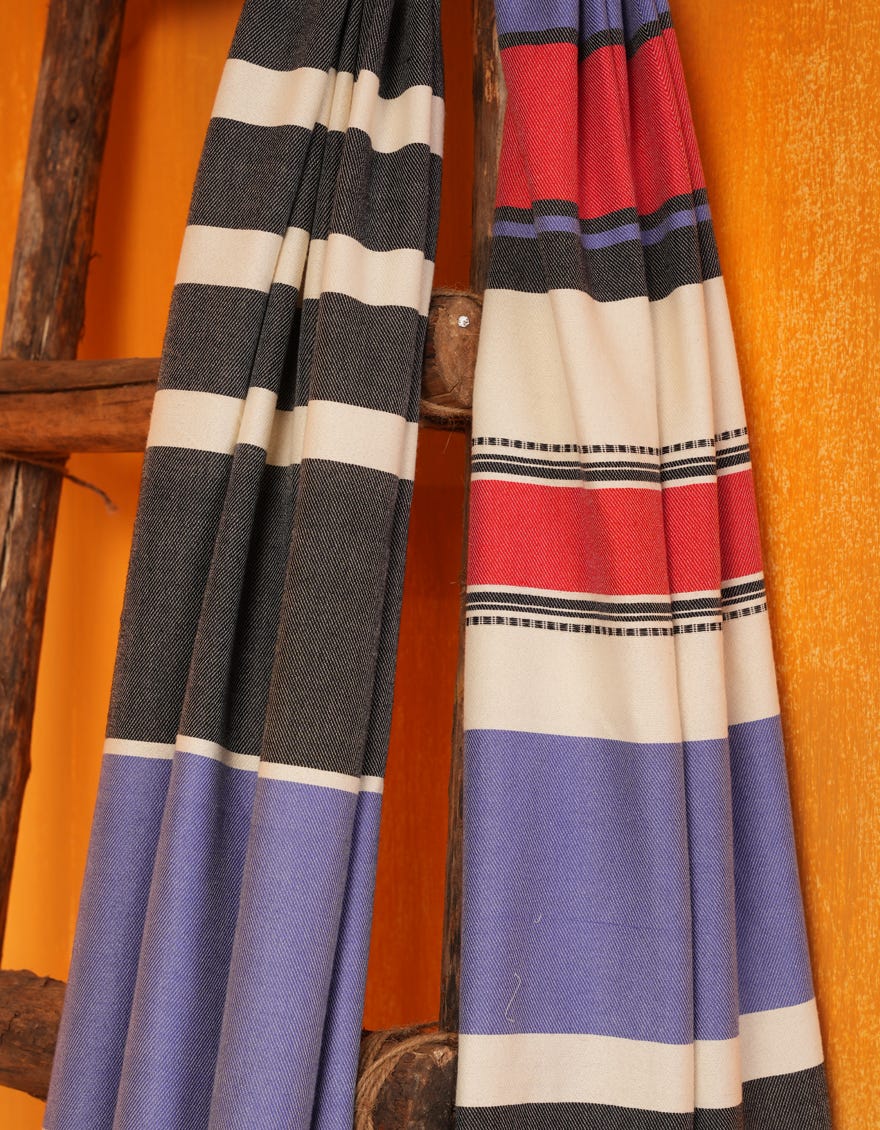 MULTICOLOR KHADDI SHAWL | JLDP-W-24-2664