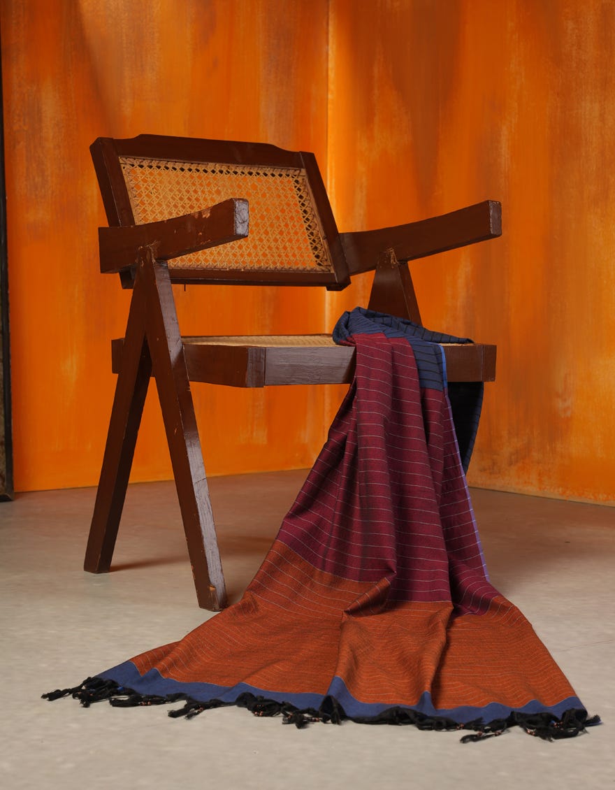 BLUE KHADDI DUPATTA | JLDP-W-24-2667