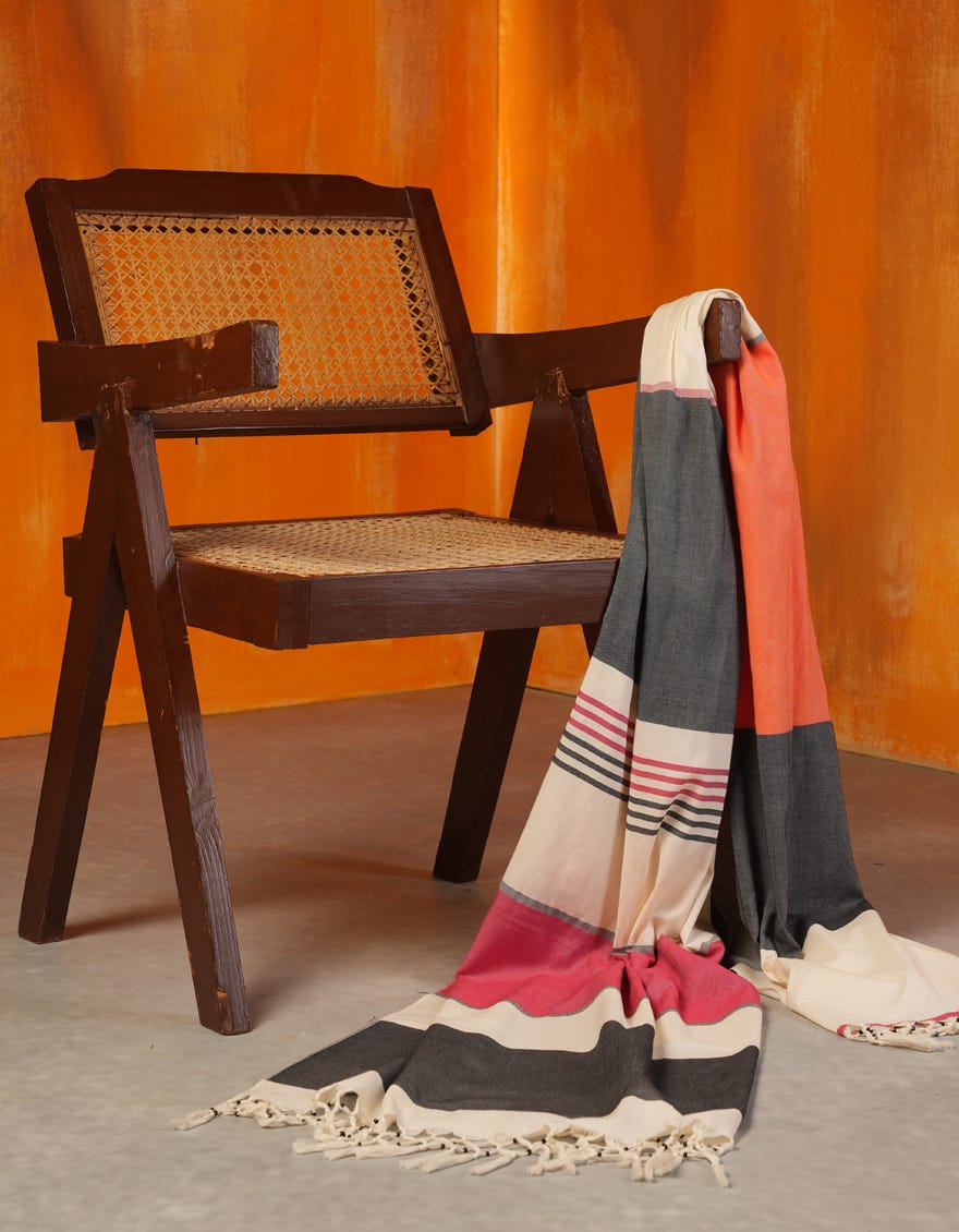 OFF WHITE KHADDI DUPATTA | JLDP-W-24-2669