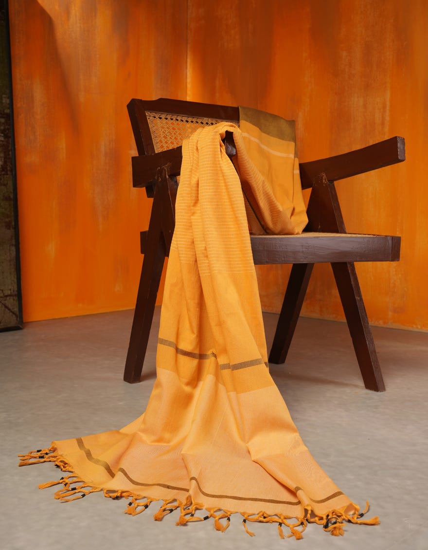 MUSTARD KHADDI DUPATTA | JLDP-W-24-2670