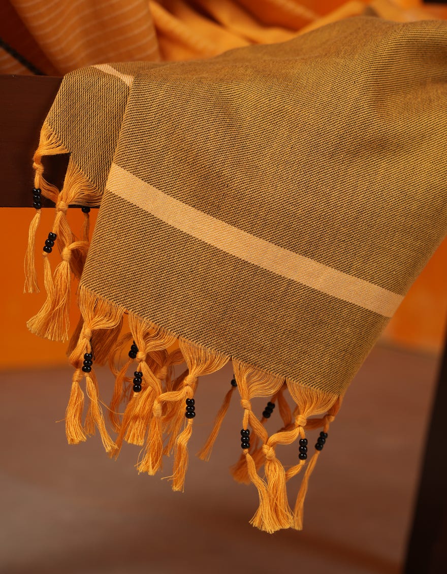 MUSTARD KHADDI DUPATTA | JLDP-W-24-2670