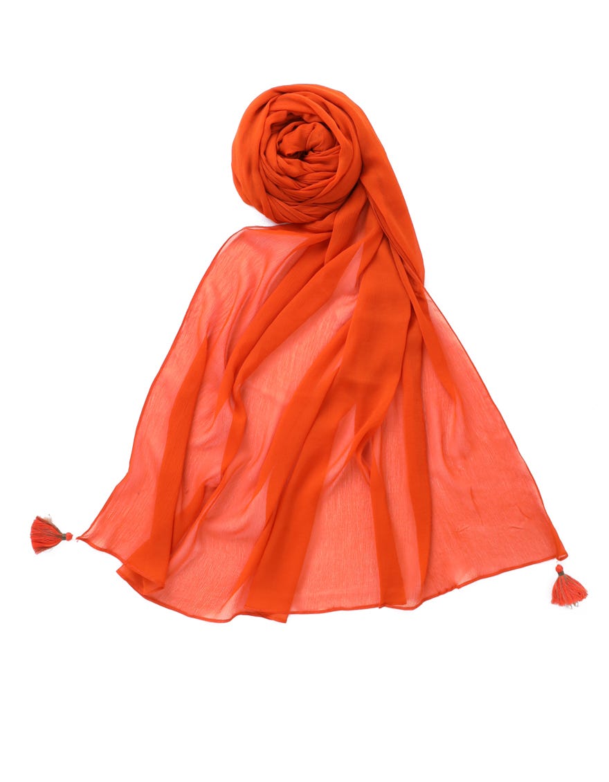 ORANGE CHIFFON DUPATTA | JLDP-W-24-2680