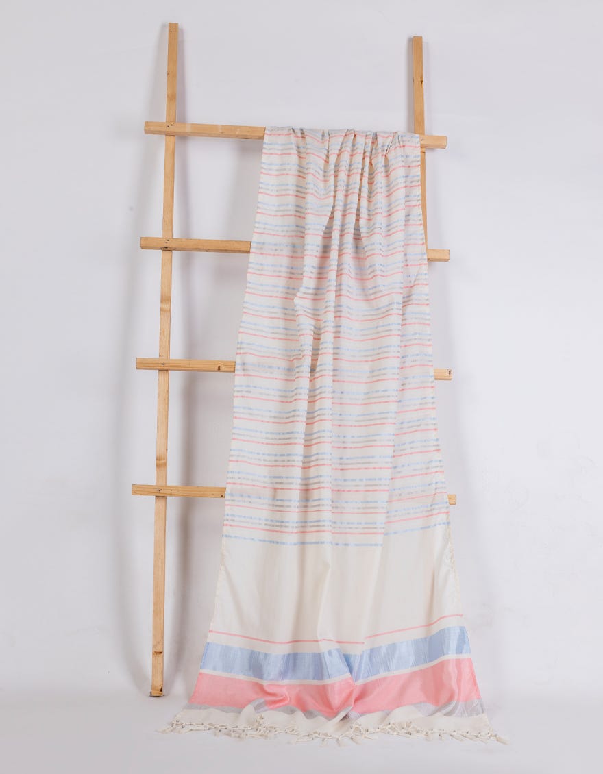 BEIGE JACQUARD DUPATTA | JLDP-S-25-2621