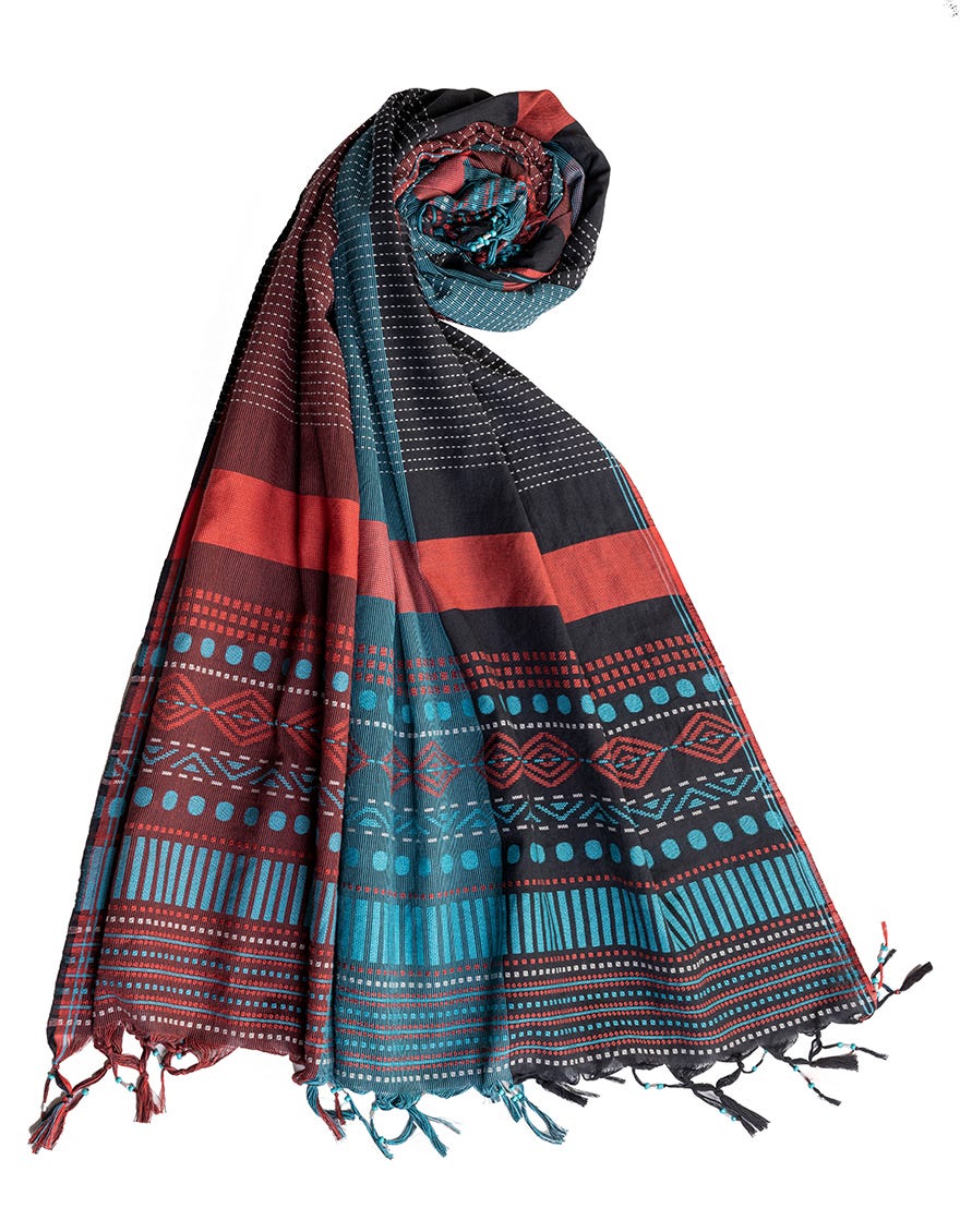 MULTICOLOR JACQUARD DUPATTA