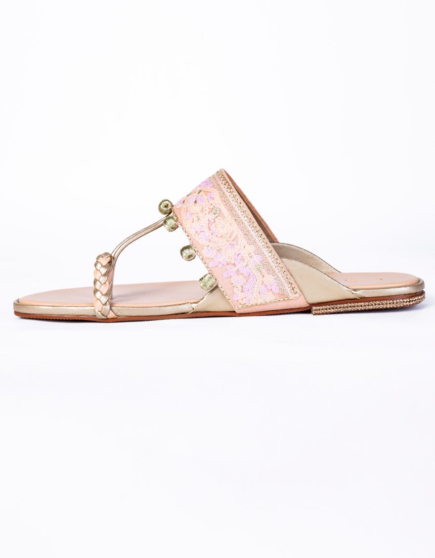 Coral Polyester Women Footwear | Jlfwc-24-1247