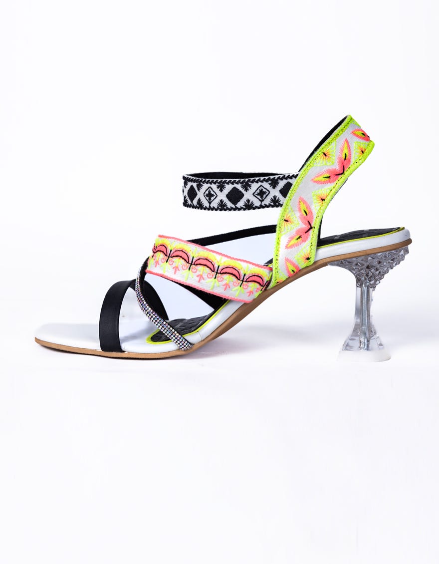 Black-White Lawn Women Footwear | Jlfwc-24-1251