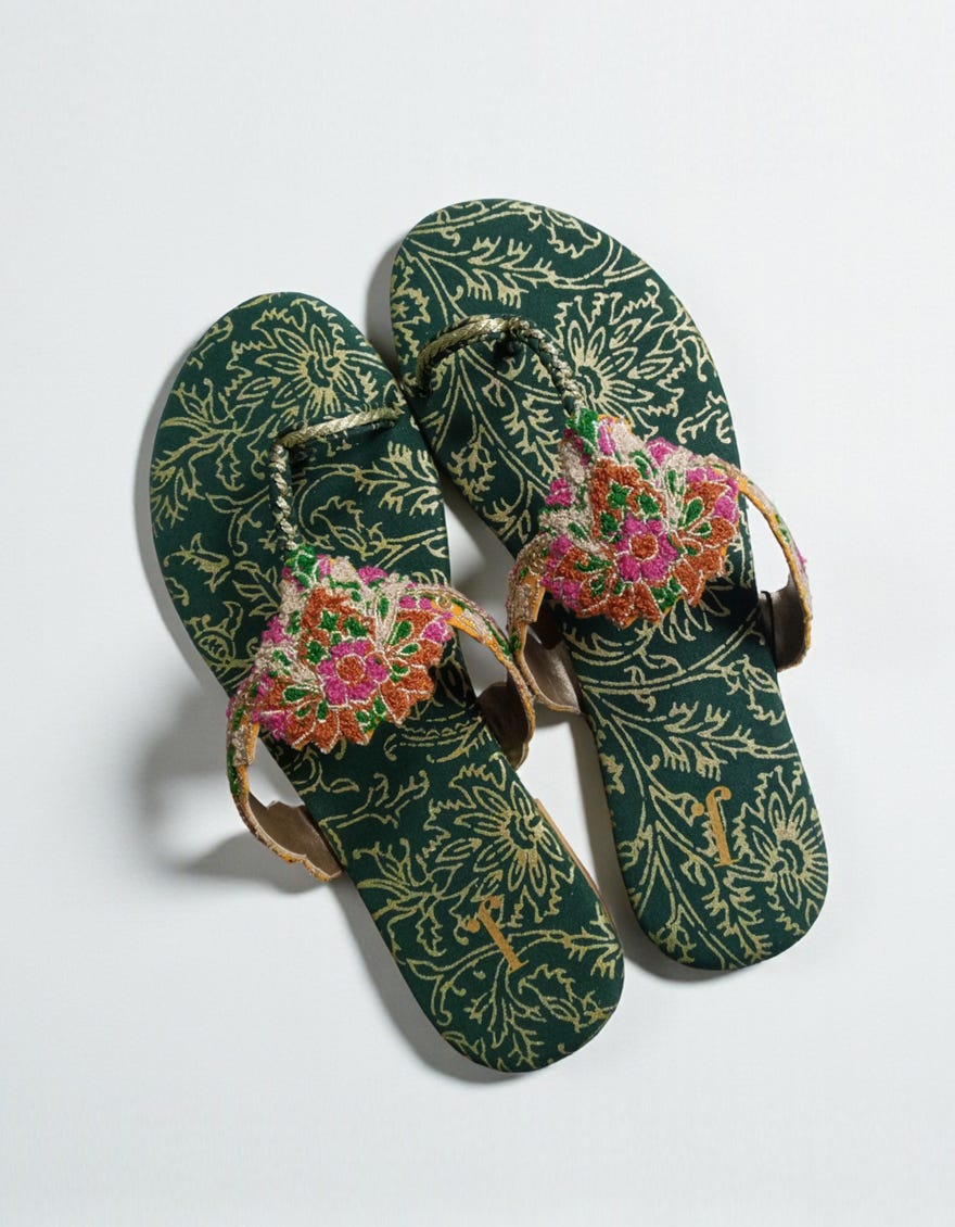 GREEN CHAPPAL | JLFWC-24-1259