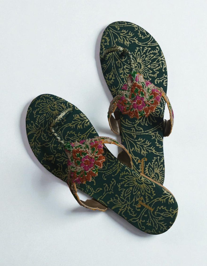 GREEN CHAPPAL | JLFWC-24-1259