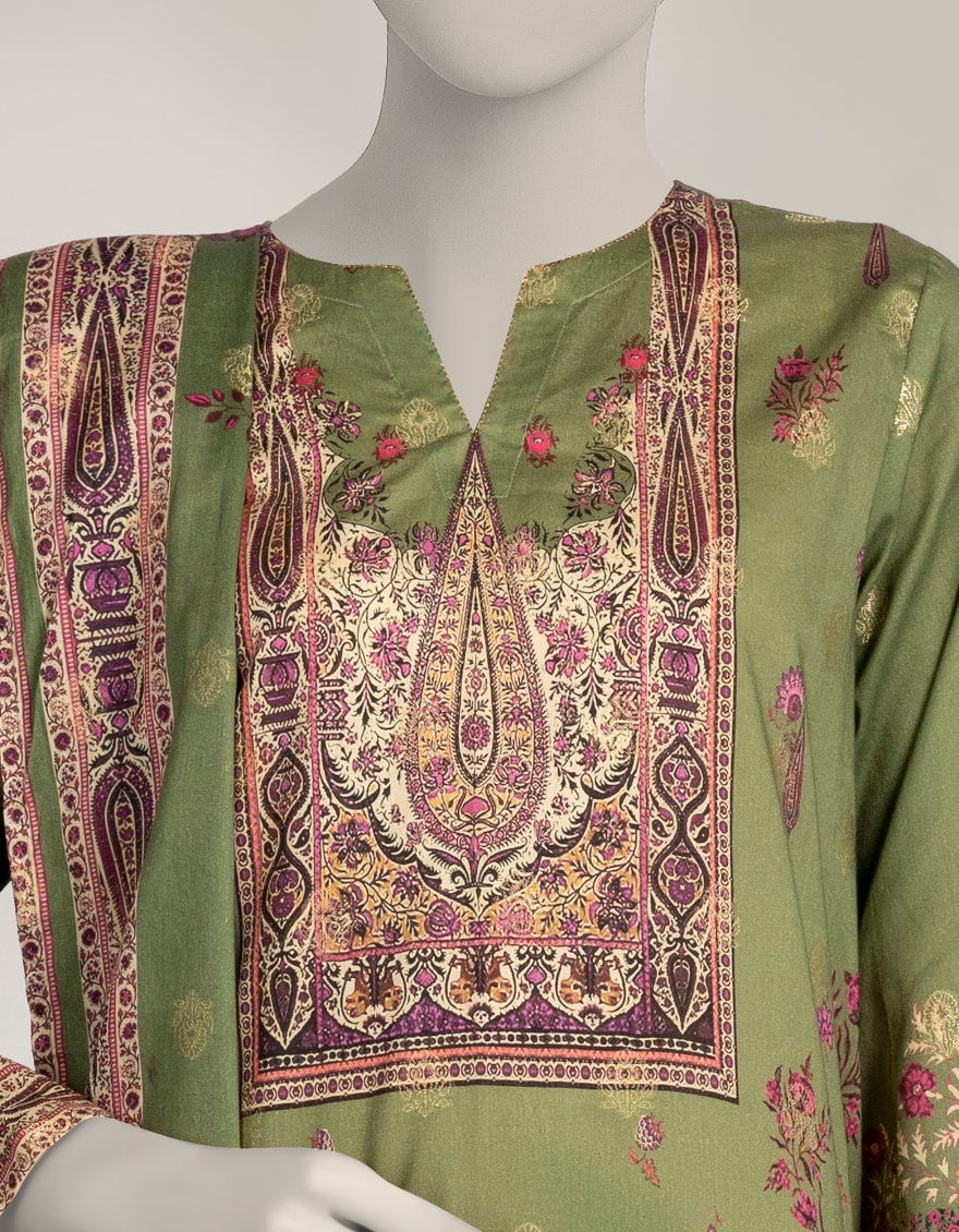 green-jacquard-printed-3pc-stitched-jls25312s