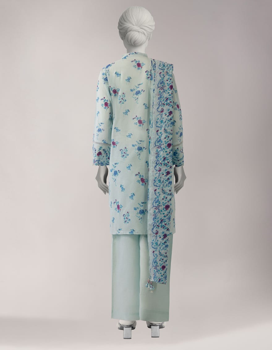 MULTICOLOR LAWN PRINTED 3PC UNSTITCHED