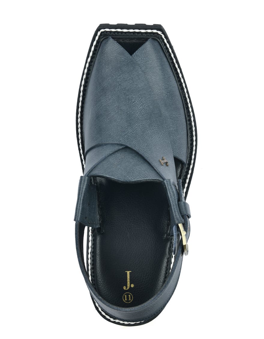 Grey Trendy Peshawari Chappal | Jjfw-Jpc-025-Po