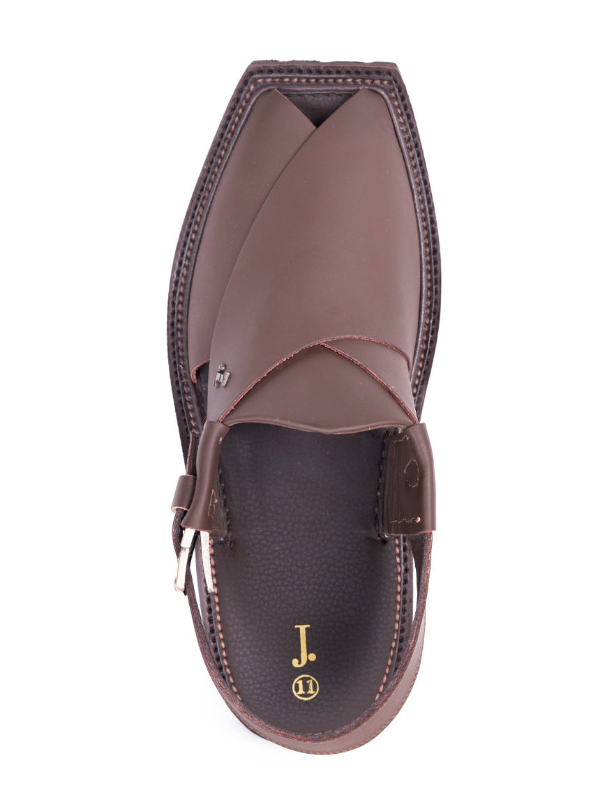 BURGUNDY TRENDY PESHAWARI SANDALS