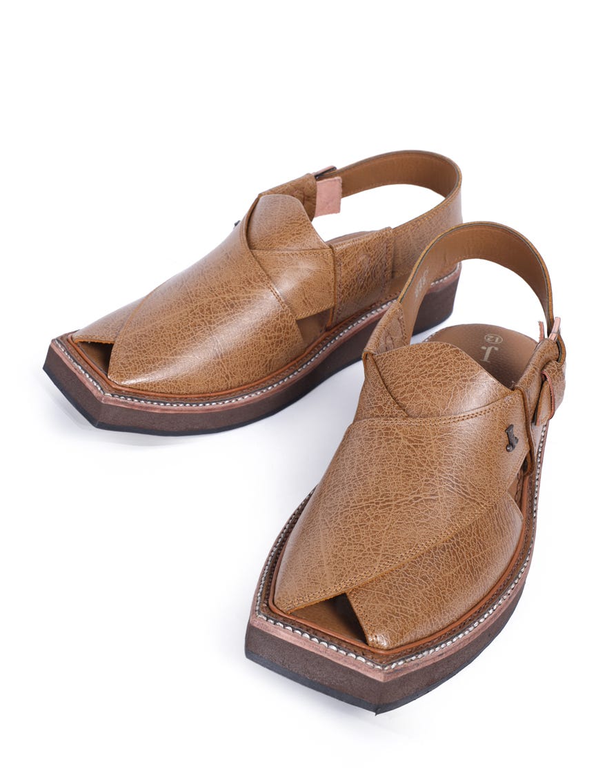 CORAL TREE PLAIN PESHAWARI SANDALS