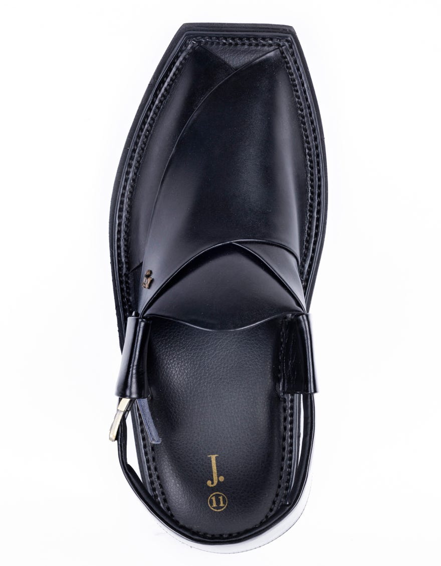 BLACK TRENDY PESHAWARI SANDALS