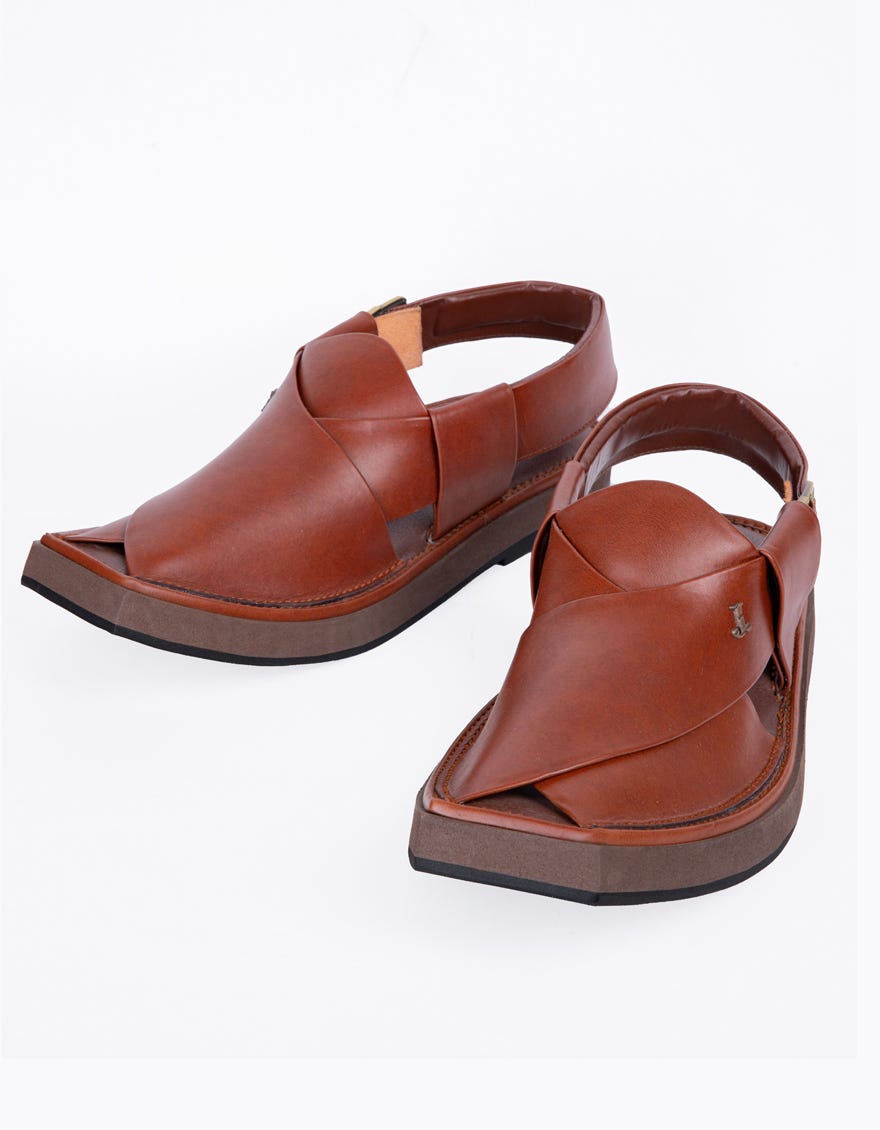 MAROON TRENDY PESHAWARI SANDALS
