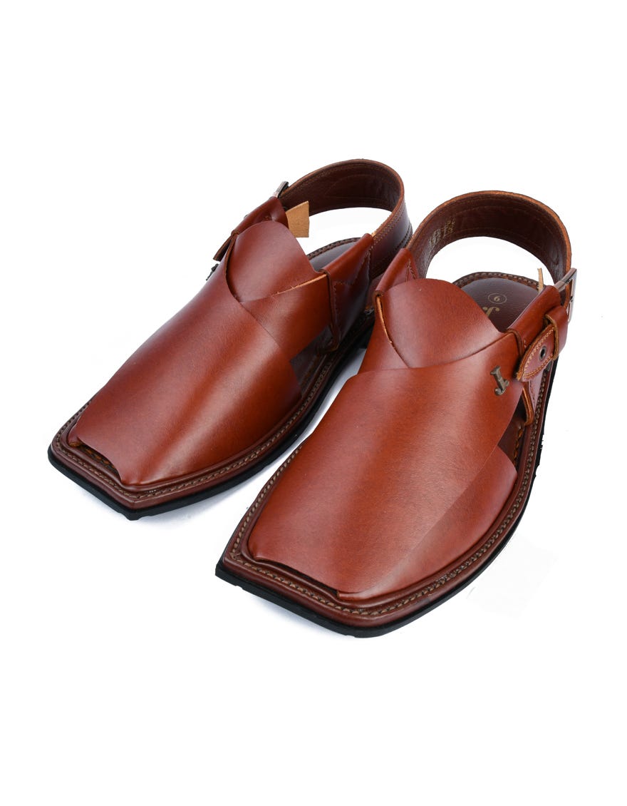MAROON HIGH CHROME PESHAWARI SANDALS