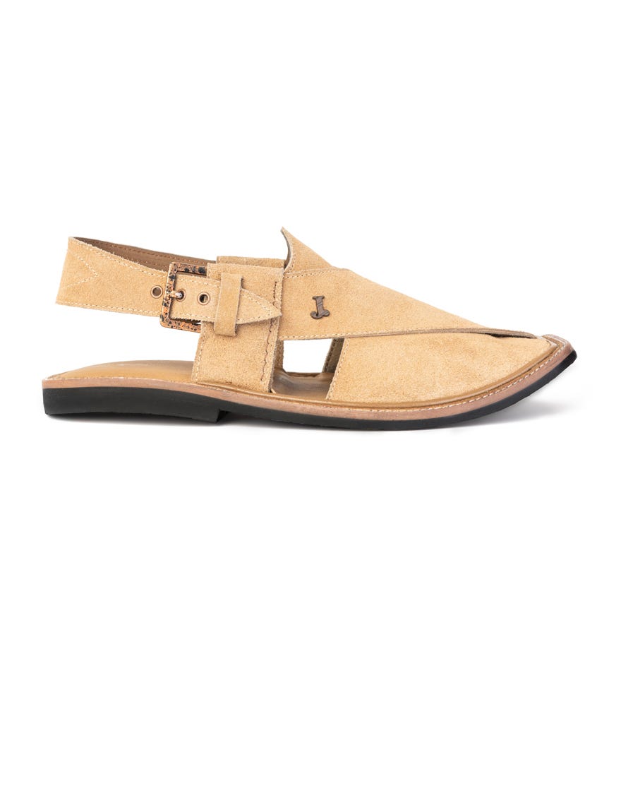 BROWN PLAIN PESHAWARI SANDALS