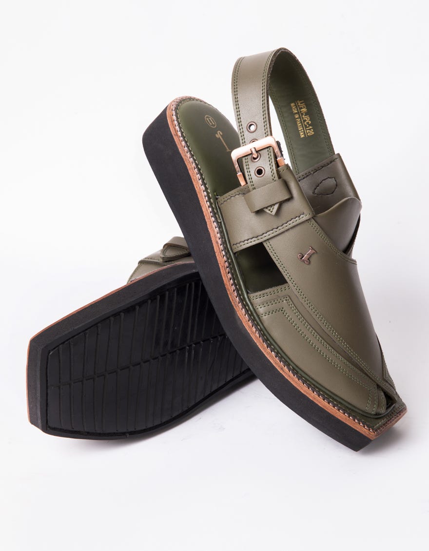 green-plain-peshawari-chappal-jpc120kczapln
