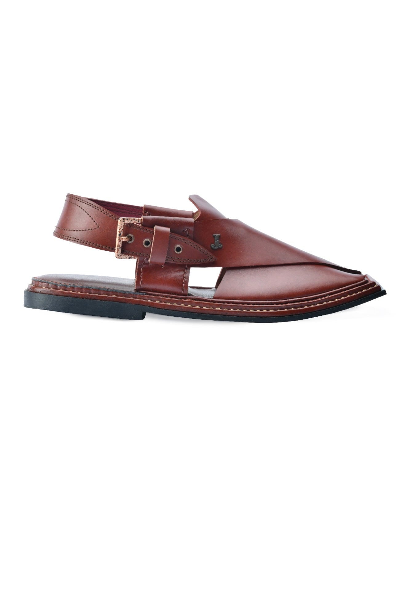 Dark Brown Trendy Peshawari Chappal | Jjfw-Jpc-21305-R1