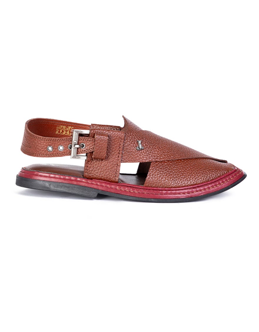 MAROON HIGH CHROME PESHAWARI SANDALS