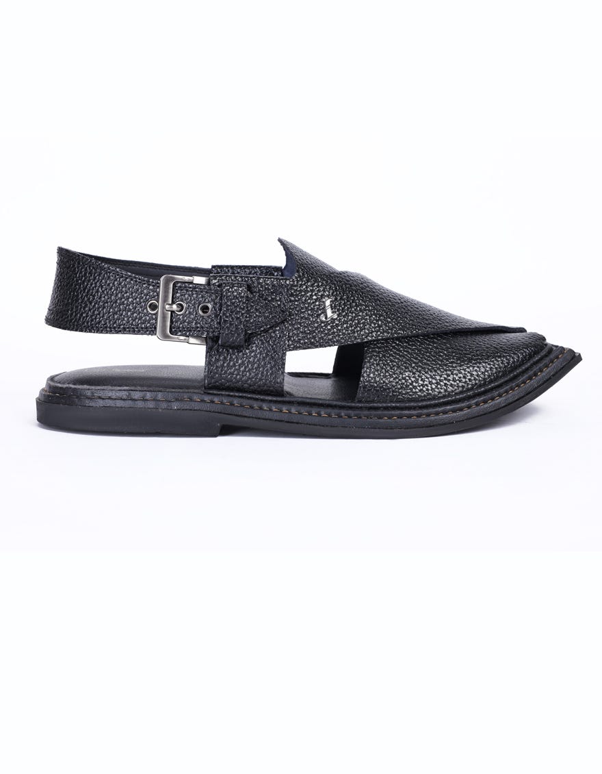 BLACK TRENDY PESHAWARI SANDALS