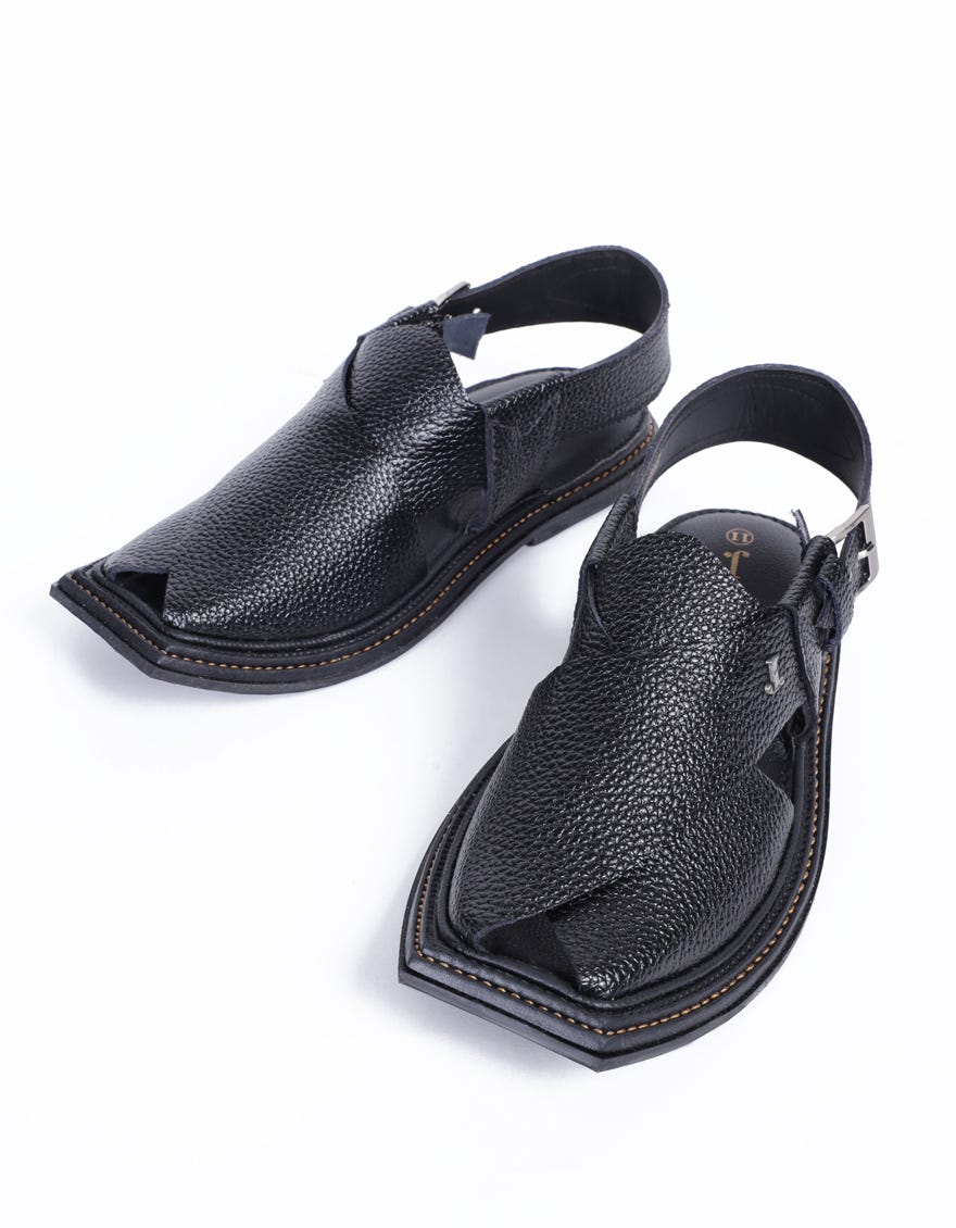 BLACK TRENDY PESHAWARI SANDALS