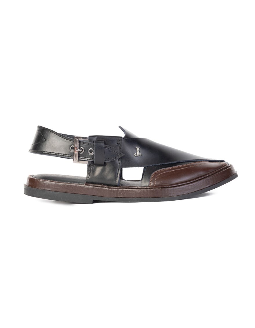 BLACK TRENDY PESHAWARI SANDALS