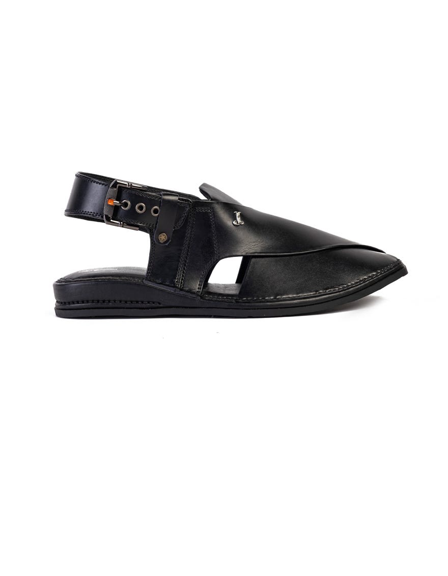 BLACK TRENDY PESHAWARI SANDALS