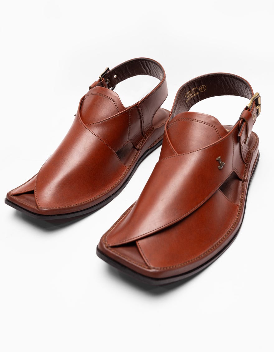 MAROON PLAIN CLASSIC PESHAWARI SANDALS